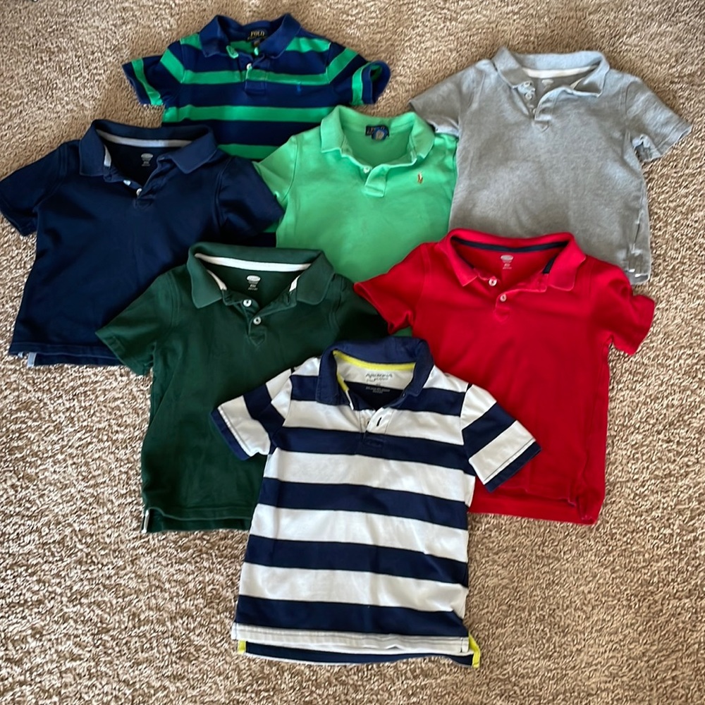 5T polo shirts.